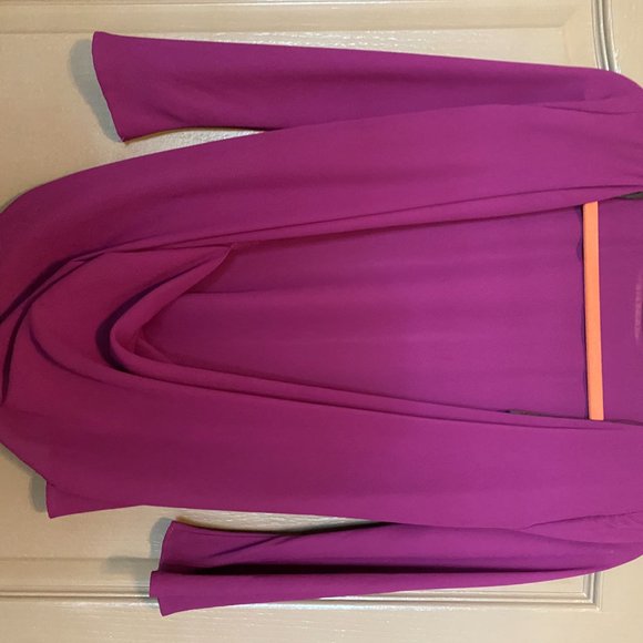 ZARA BASIC Open Back Magenta Top - Size S - Picture 8 of 10